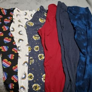 6 pairs of plus size leggings!